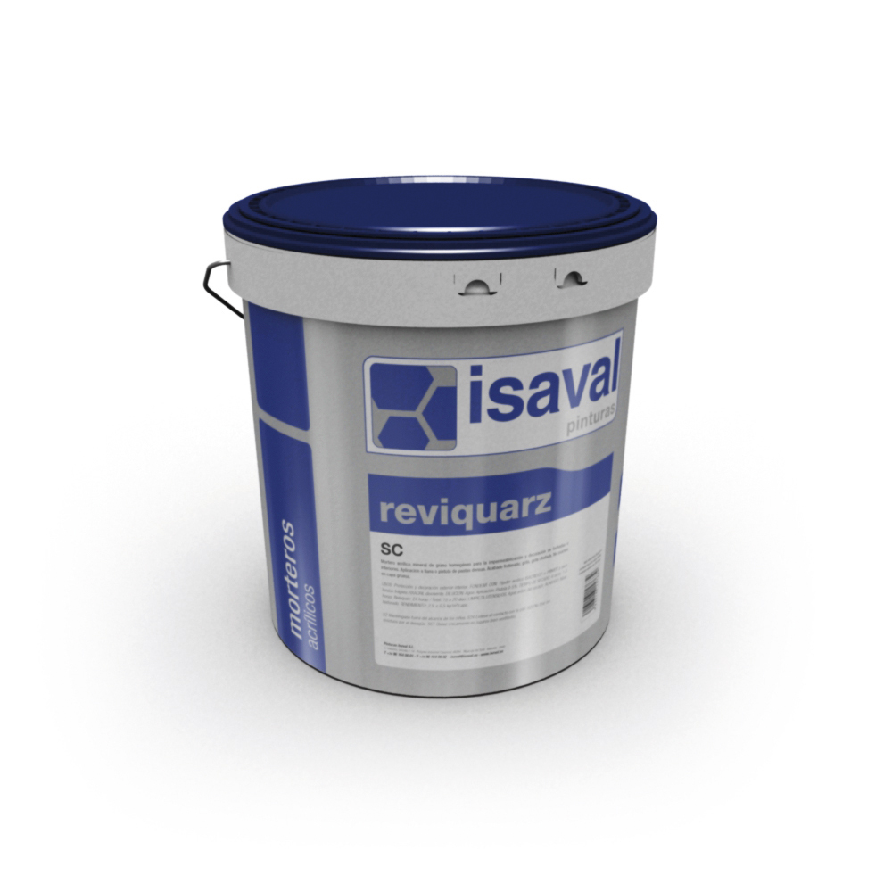 Reviquarz SC 10 Mortero mineral base silicona. Pinturas Isaval