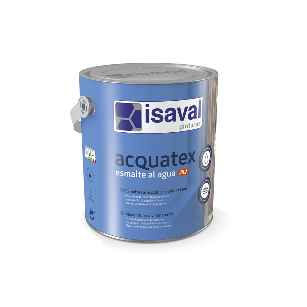 Acquatex PU Esmalte al agua. Esmalte poliuretano altas prestaciones de Pinturas Isaval