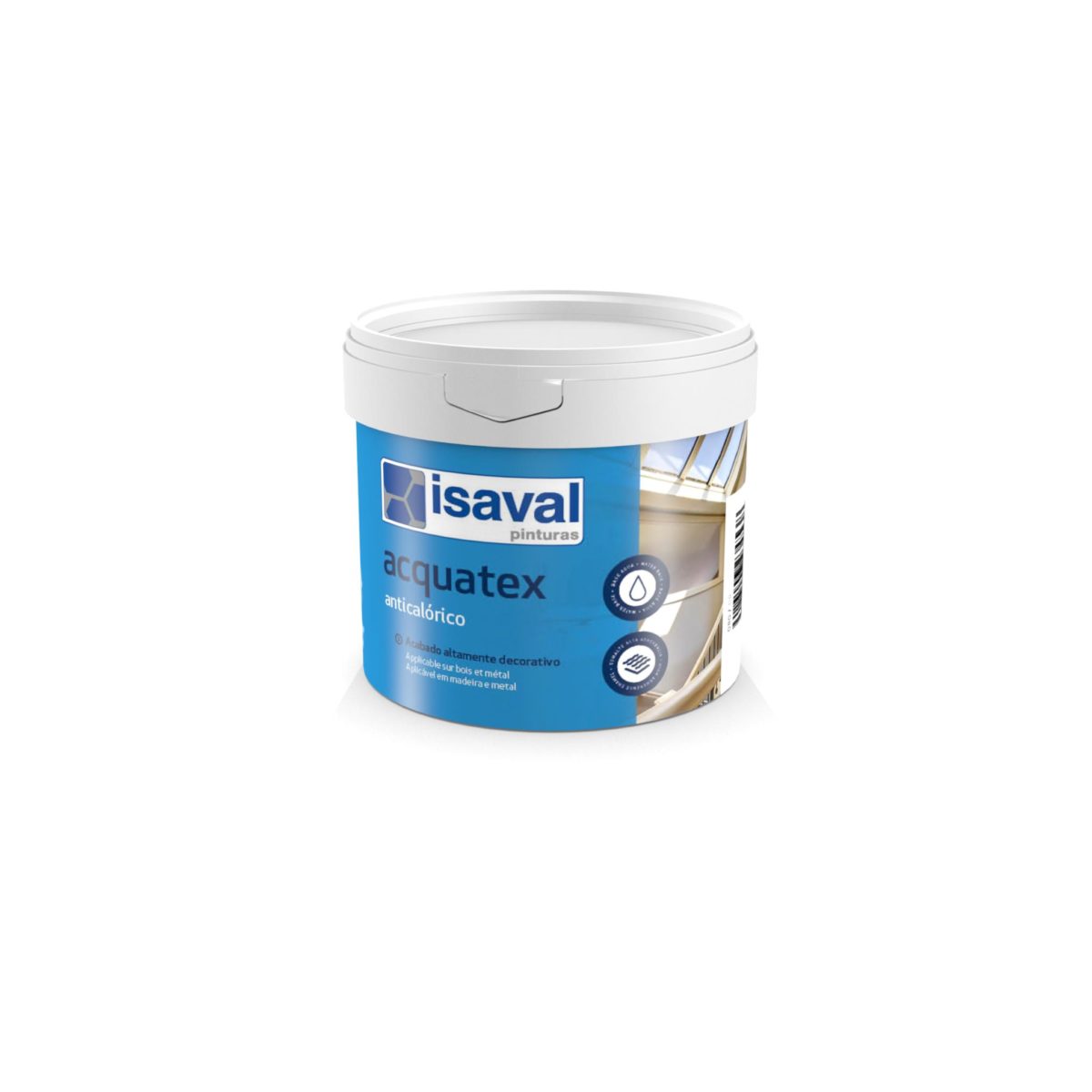 Acquatex Anticalórico negro. Esmalte a base de resina de silicona de Pinturas Isaval