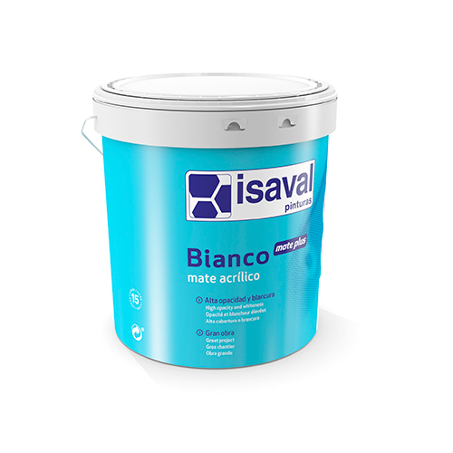 Bianco Mate Plus. Pintura acrílica profesional de Pinturas Isaval