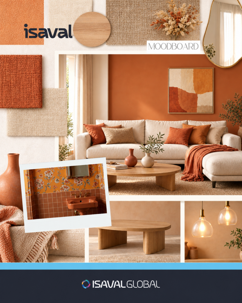 moodboard color naranja calabaza