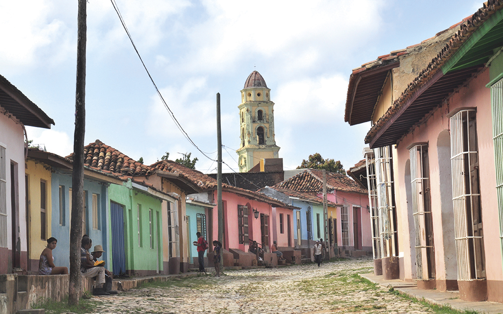 Isaval rehabilita el centro histórico de la Ciudad de Trinidad, Cuba.