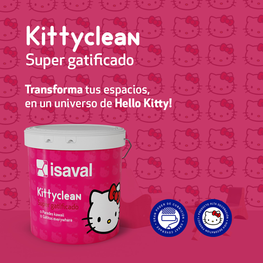 Isaval lanza una nueva línea de pintura inspirada en Hello Kitty!