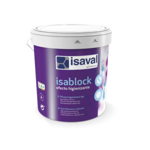 Isablock Efecto higienizante. Pintura acrílica con iones plata. Pinturas Isaval