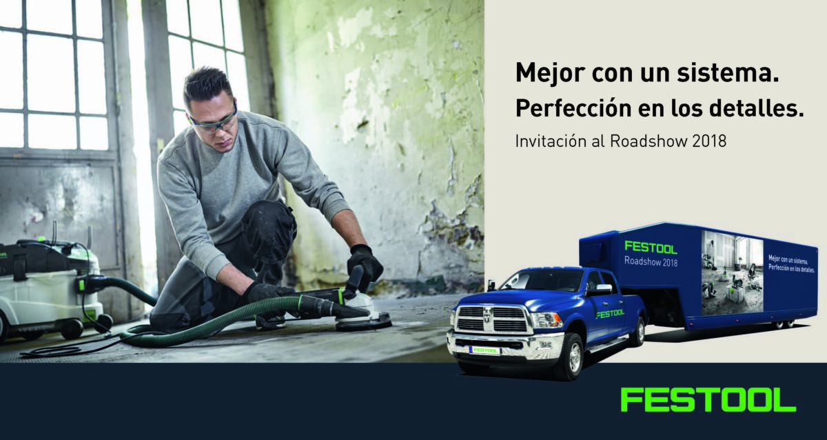 Isaval Aldaya te invita al evento Roadshow 2018 de Festool