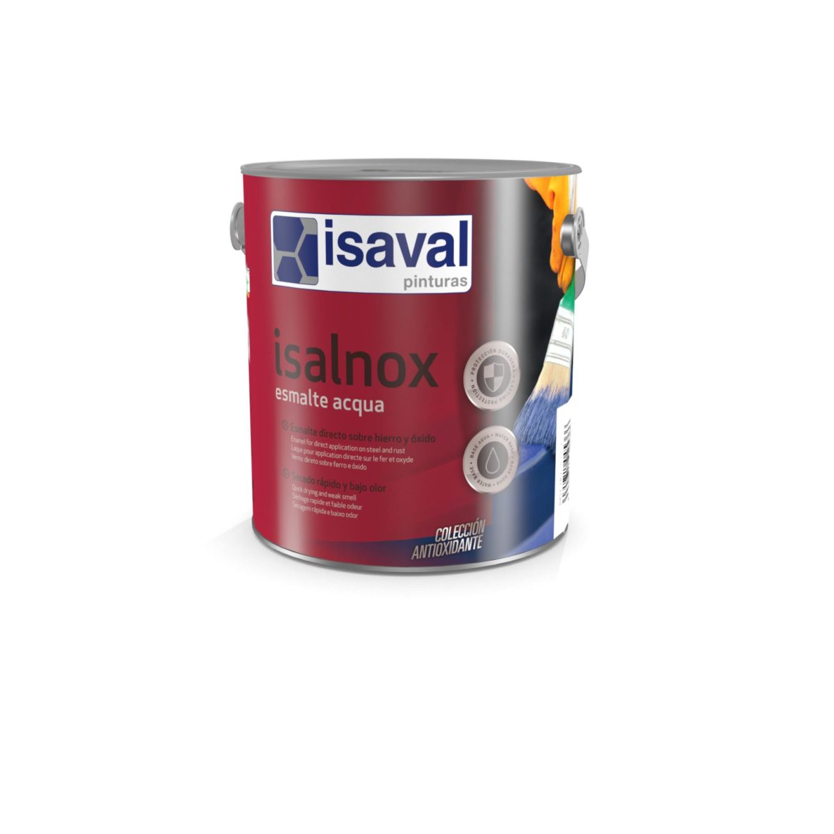 Isalnox Esmalte acqua. Esmalte antioxidante directo al metal de Pinturas Isaval