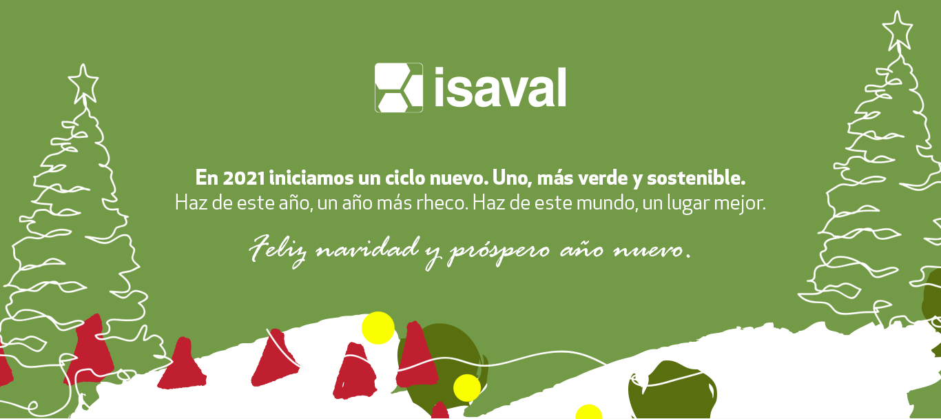 Felicitación navideña eco sostenible isaval