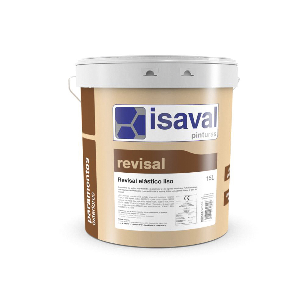 Revisal elástico liso. Revestimiento acrílico Pinturas Isaval.