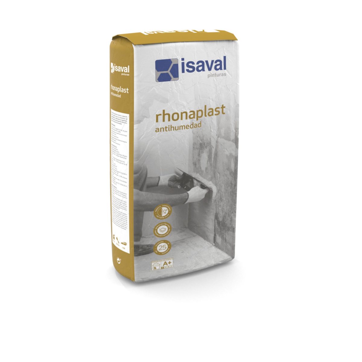 Rhonaplast Antihumedad. Enlucido para bloqueo humedad de Pinturas Isaval