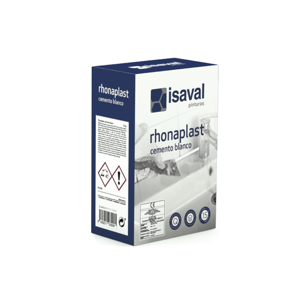 Rhonaplast Cemento blanco. Aglomerante base mineral de Pinturas Isaval