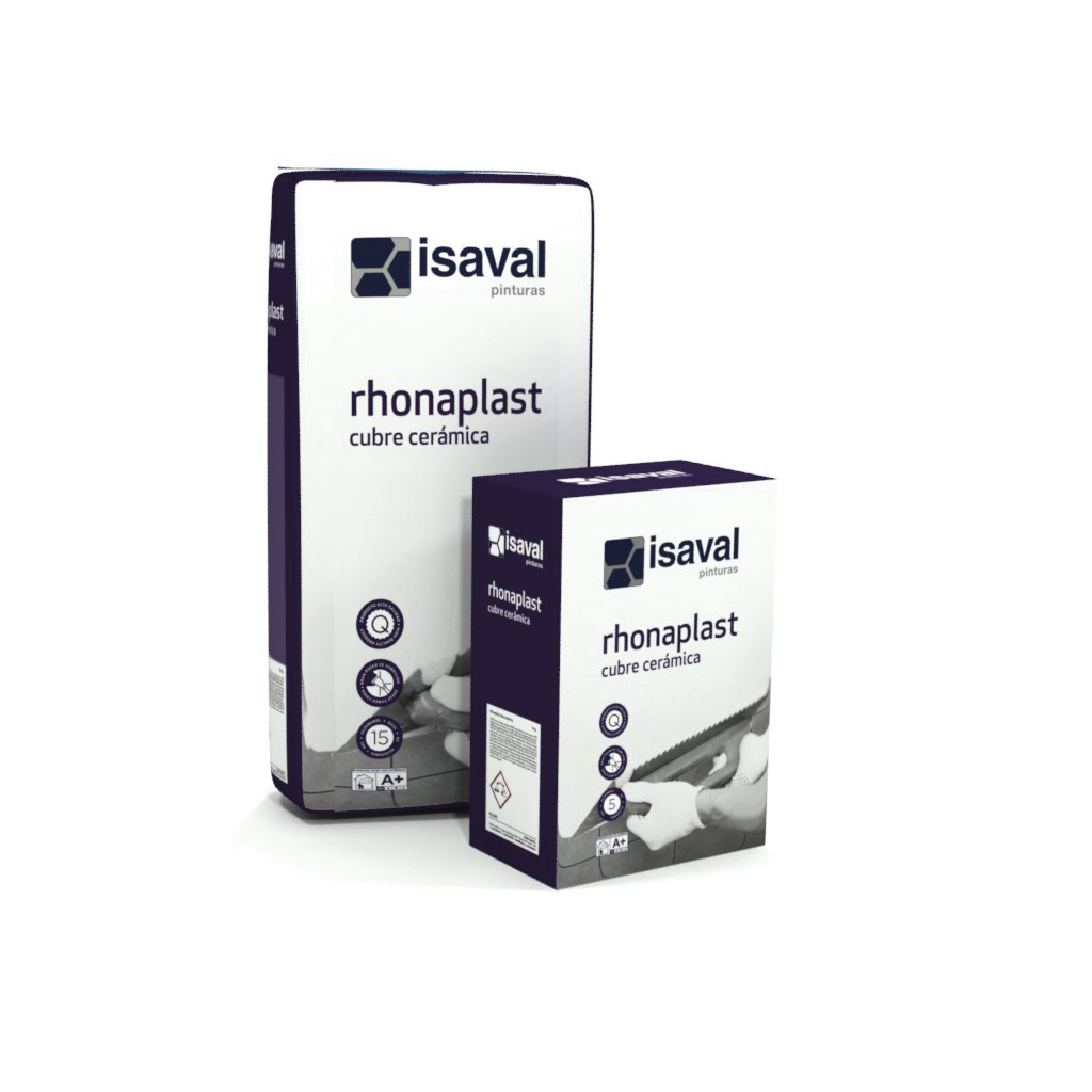 Rhonaplast cubre cerámica. Enlucido para reparación de Pinturas Isaval