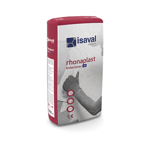 Rhonaplast Exteriores XF. Enlucido fibrado de Pinturas Isaval