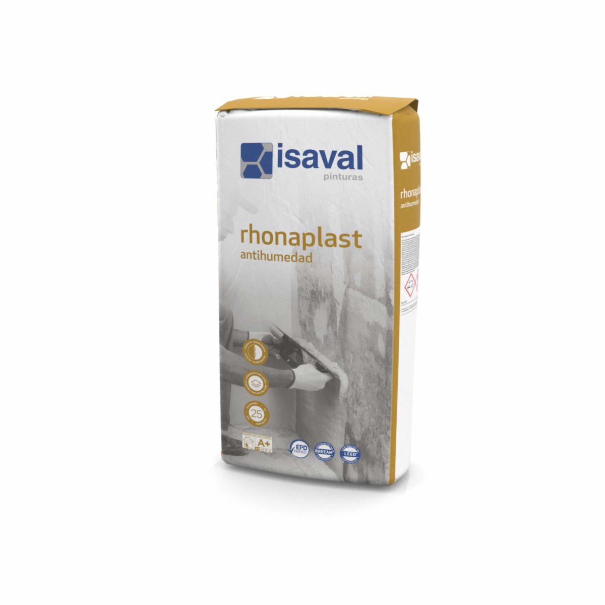 Rhonaplast Antihumedad. Enlucido para bloqueo humedad de Pinturas Isaval