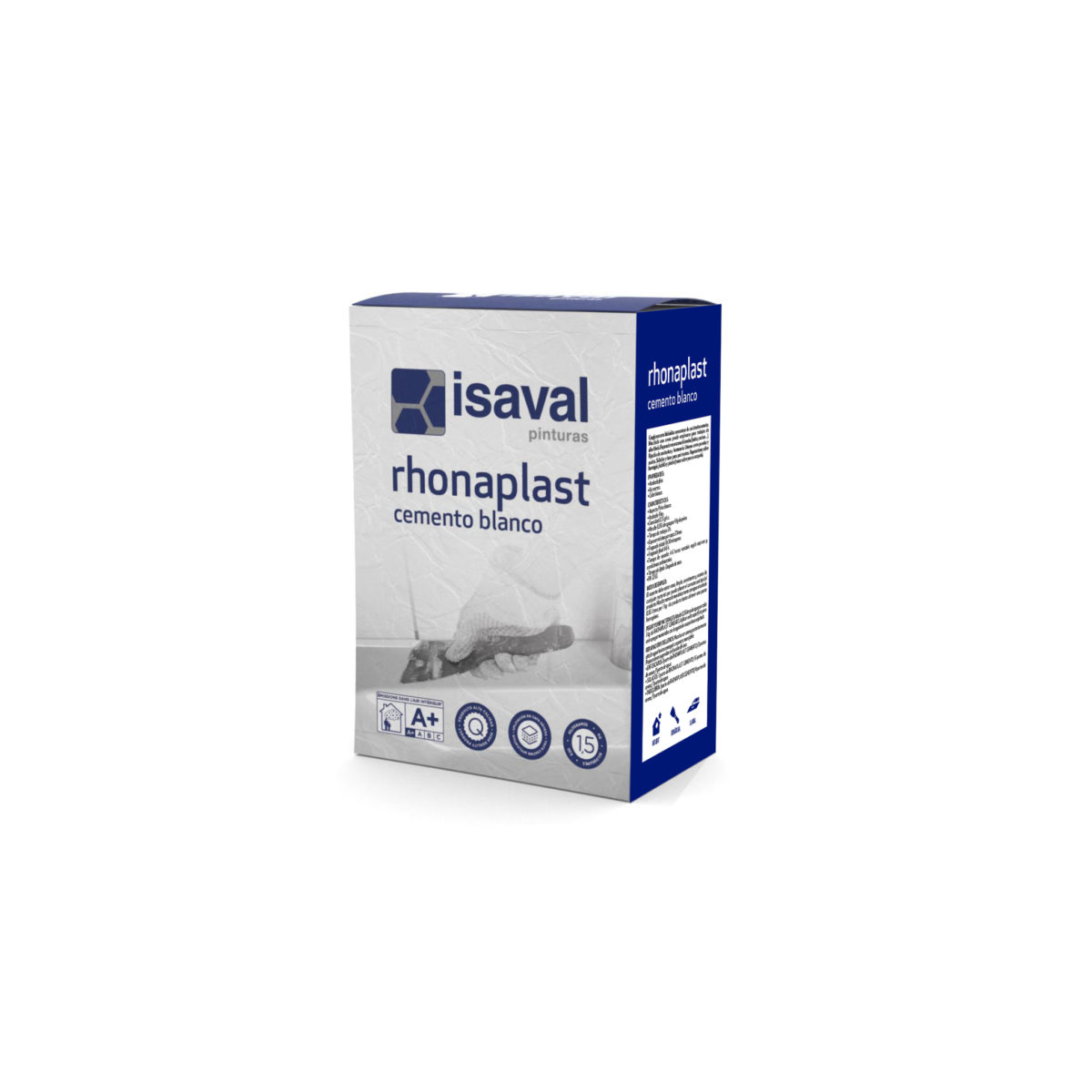 Rhonaplast Cemento blanco. Aglomerante base mineral de Pinturas Isaval