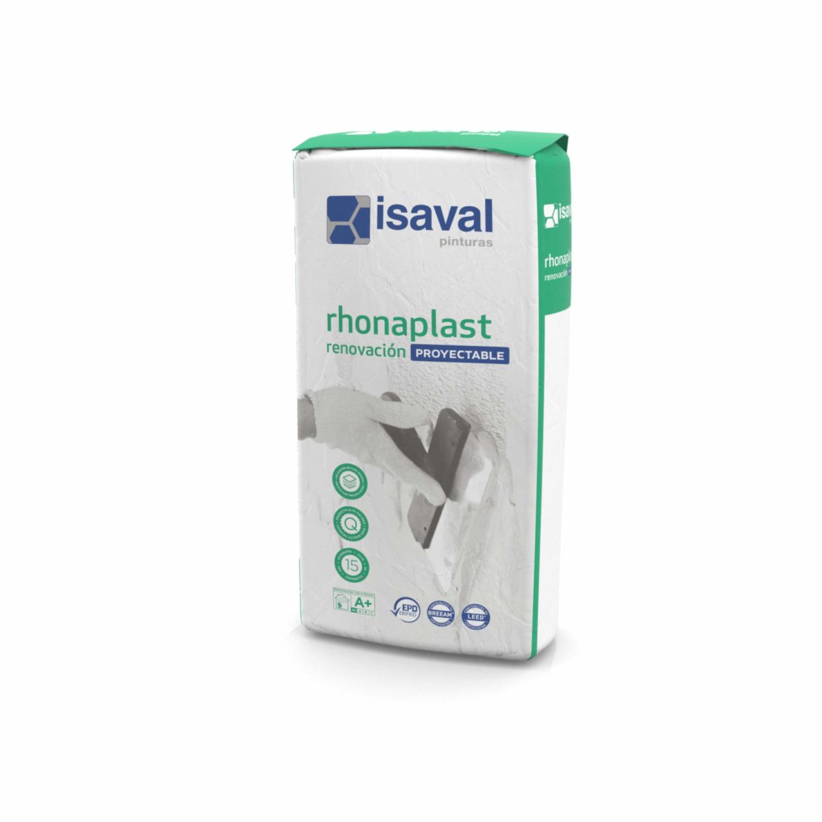 Rhonaplast Renovación proyectable. Enlucido regulación proyectable de Pinturas Isaval