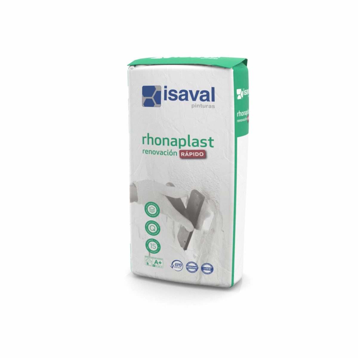 Rhonaplast renovación rápido. Enlucido regulación rápido de Pinturas Isaval