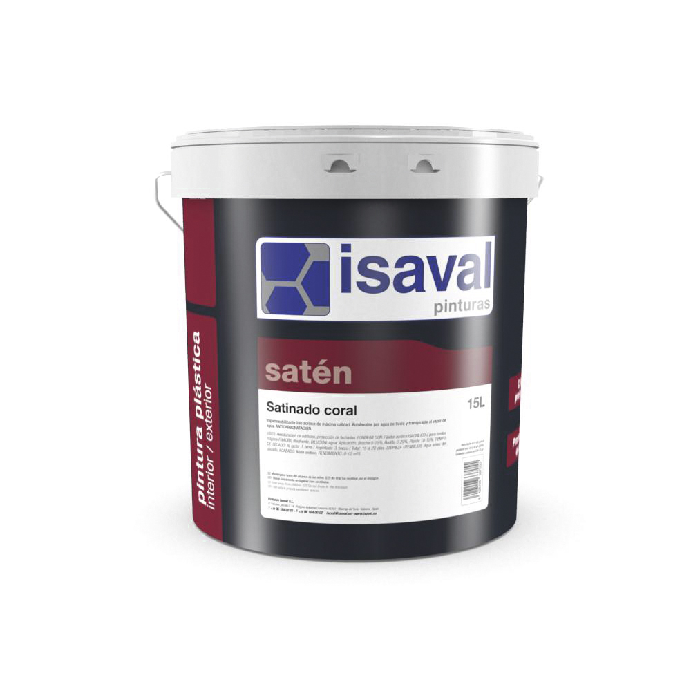 Satinado Coral. Satinado profesional de Pinturas Isaval