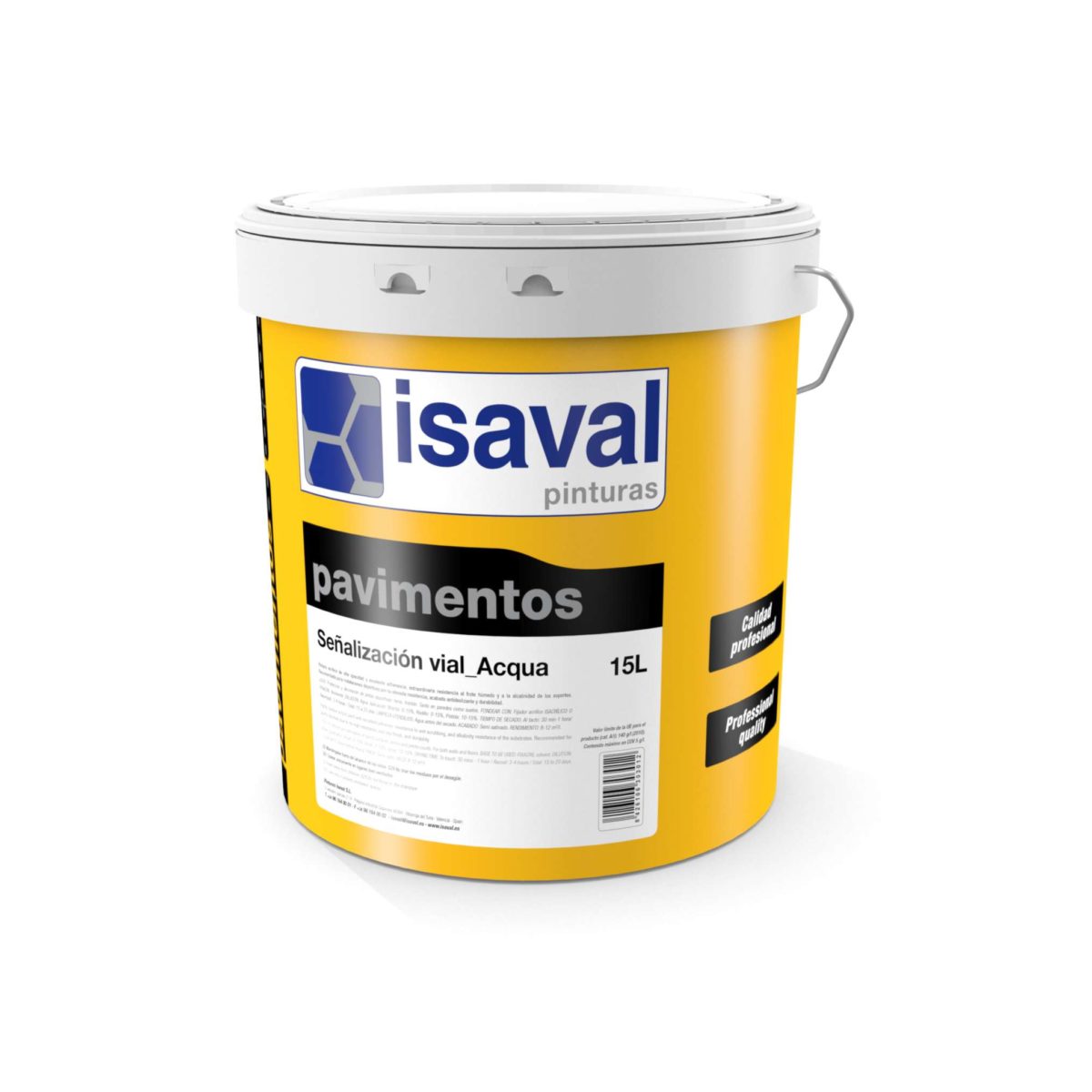 Señalización vial acqua. Pintura acrílica para señalización de Pinturas Isaval