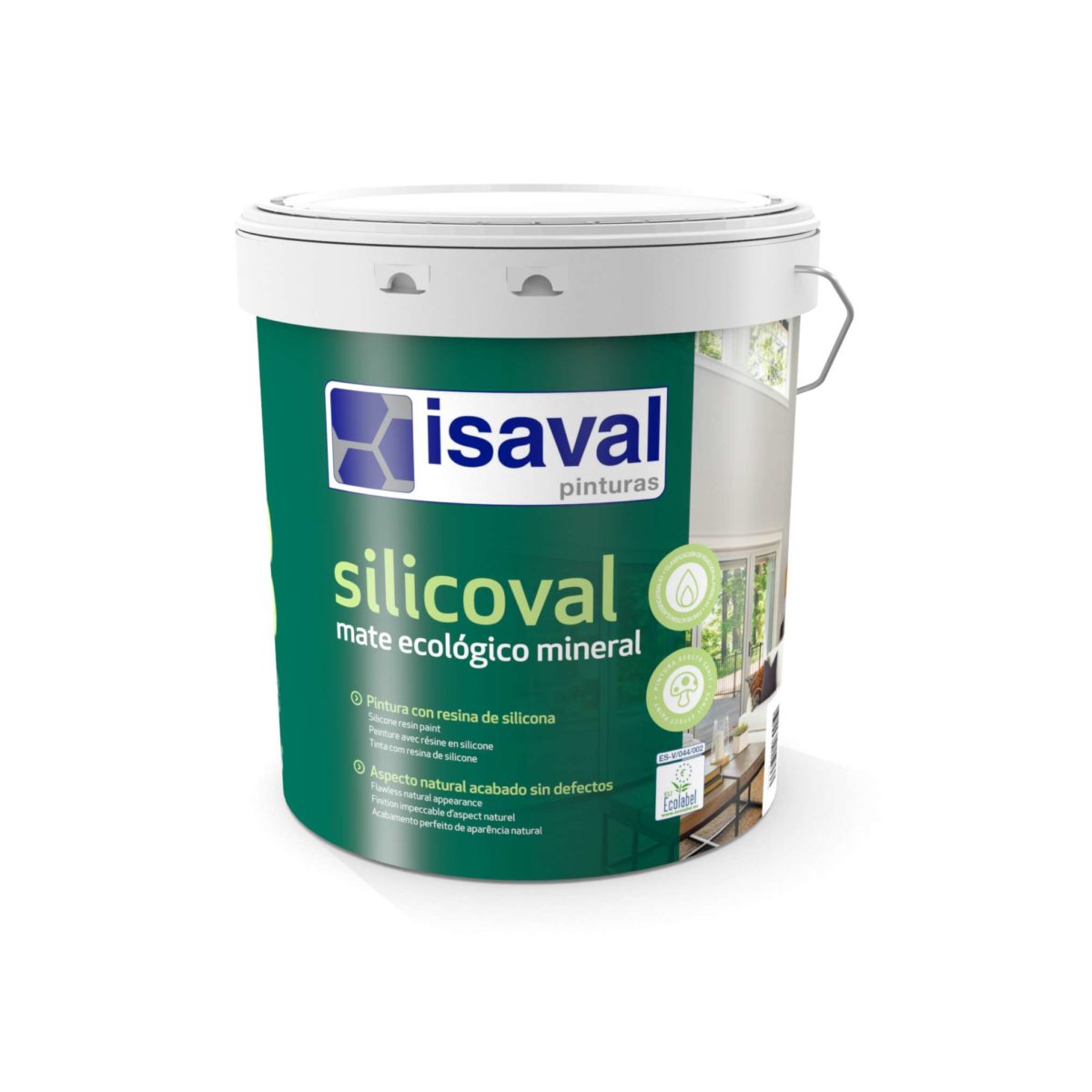 Silicoval Mate mineral. Pinturas con resina de silicona. Pinturas Isaval