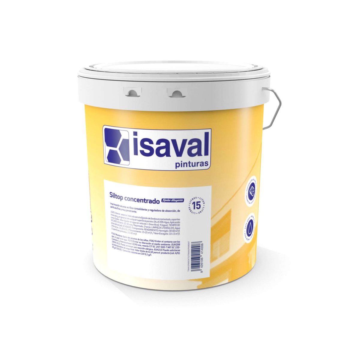 Siltop concentrado fijador diluyente. Imprimación a base de silicato potásico. Pinturas Isaval