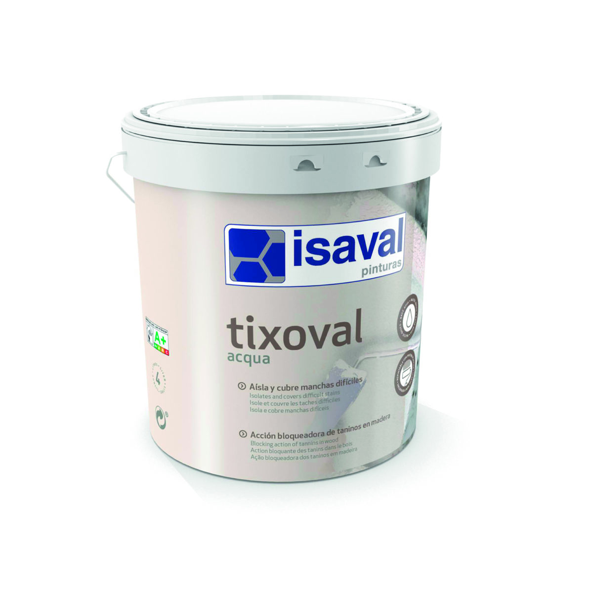 Tixoval Acqua. Pintura tixotrópica cubremanchas de Pinturas Isaval