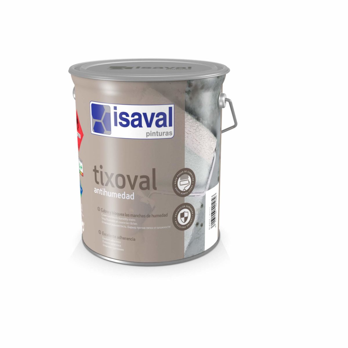 Tixoval Antihumedad. Pintura tixotrópica cubrehumedades de Pinturas Isaval