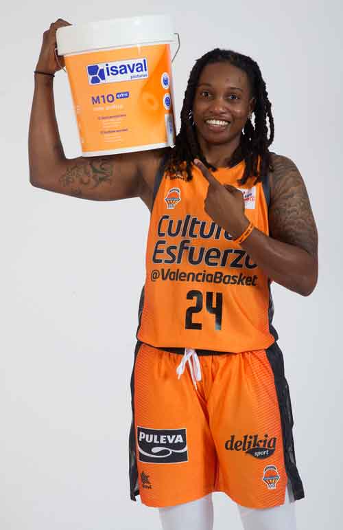 JOY BROWN - Valencia Basket Femenino - Patrocinado por Pinturas Isaval.