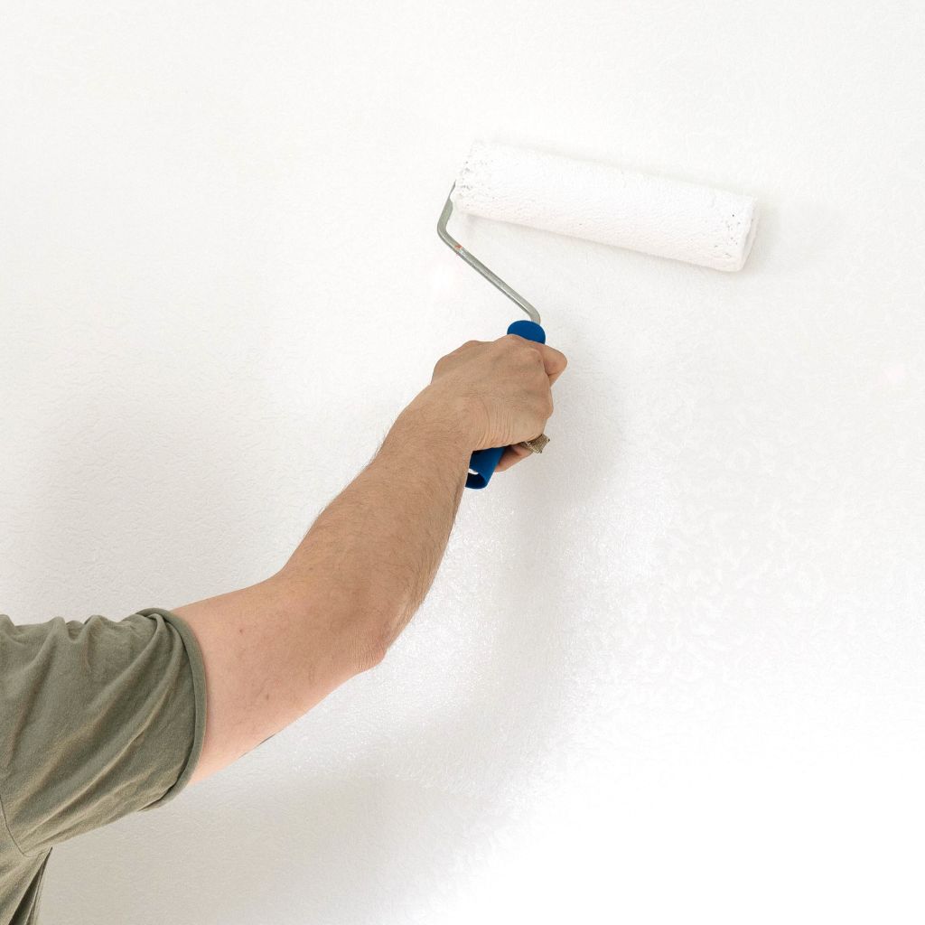 Pintar pared en color blanco nieve
