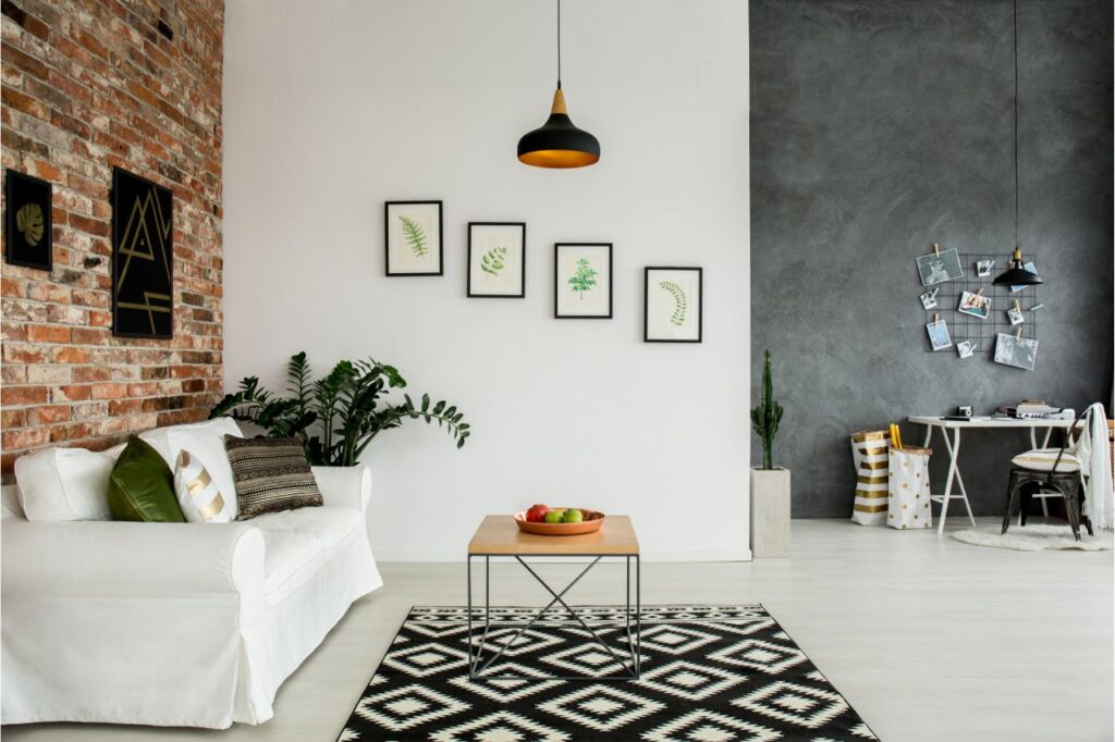 Combinaciones para pintar un salón a dos colores