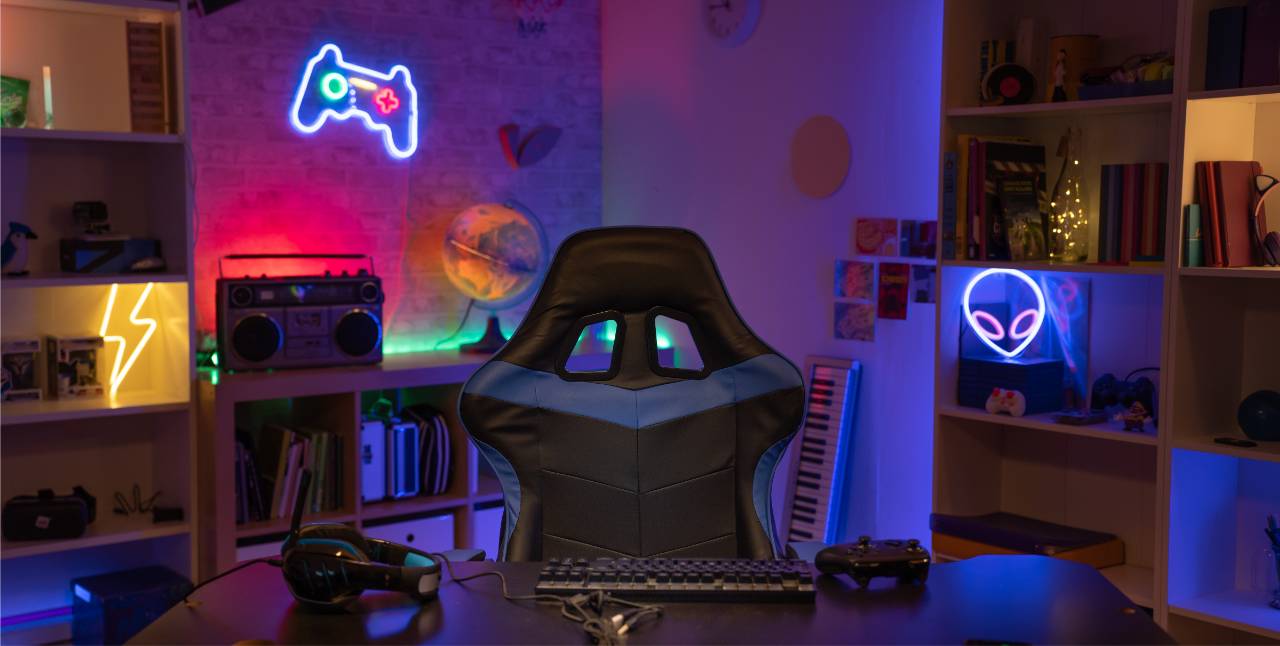 ▷ Decoración Habitación Gamer Gaming Diseño Moderno Luces