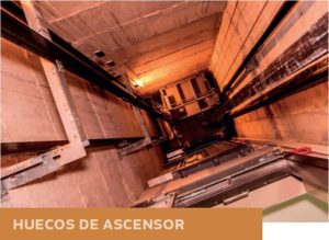 Humedades en huecos de ascensor