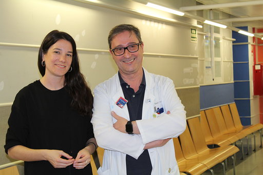 Lara Costafreda en el Hospital Arnau de Vilanova