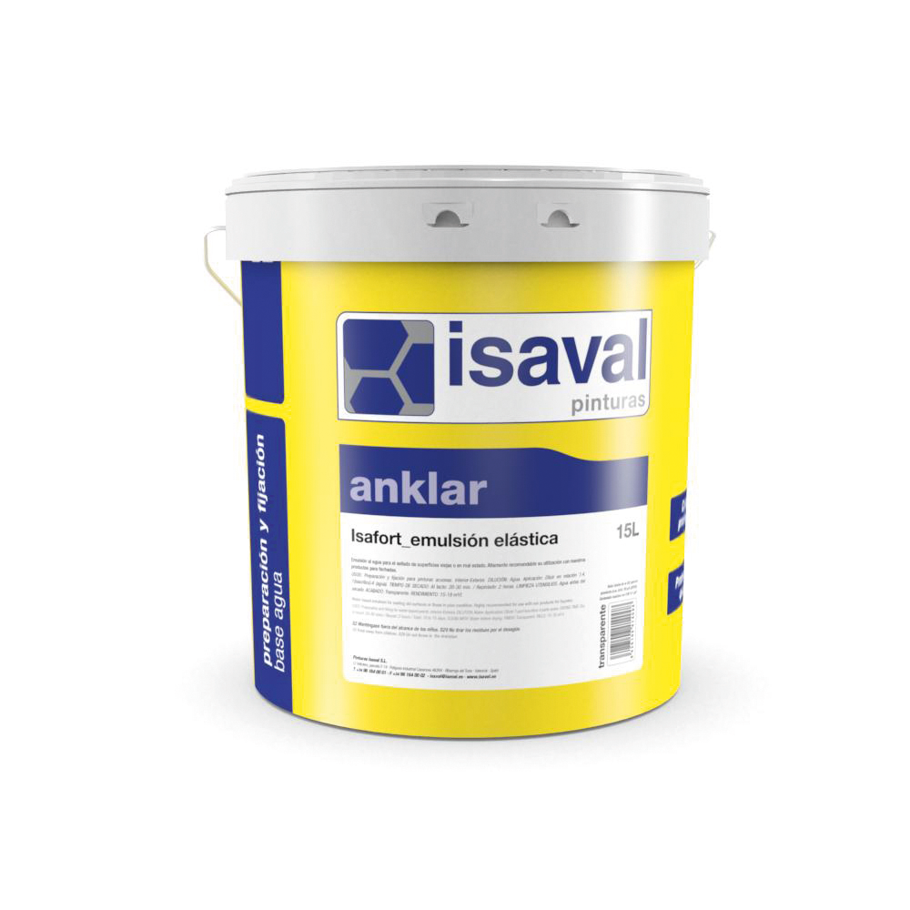 Isafort Emulsión elástica asfáltica. Pintura brea-acrílica. Pinturas Isaval
