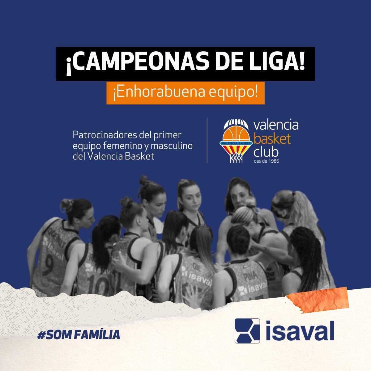 Isaval forma parte, una vez más, de otro título histórico del Valencia Basket