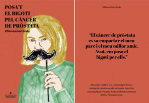 Campaña de Movember de Lara Costafreda. Pinturas Isaval