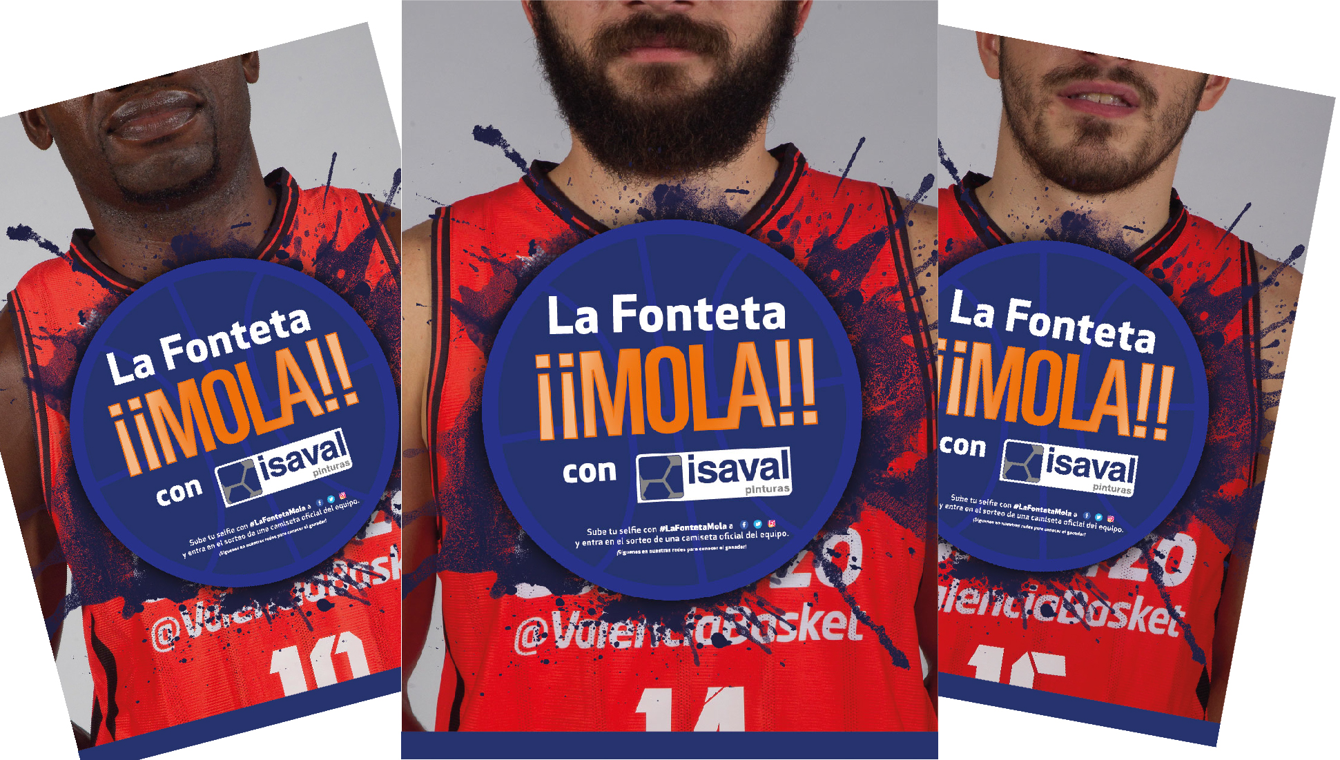 aplaudidores baloncesto merchandisign pinturas isaval