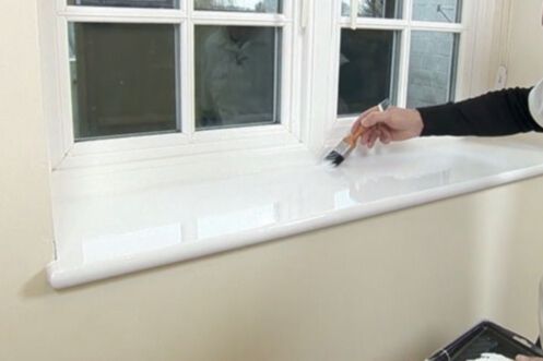 Pintar alfeizar ventana