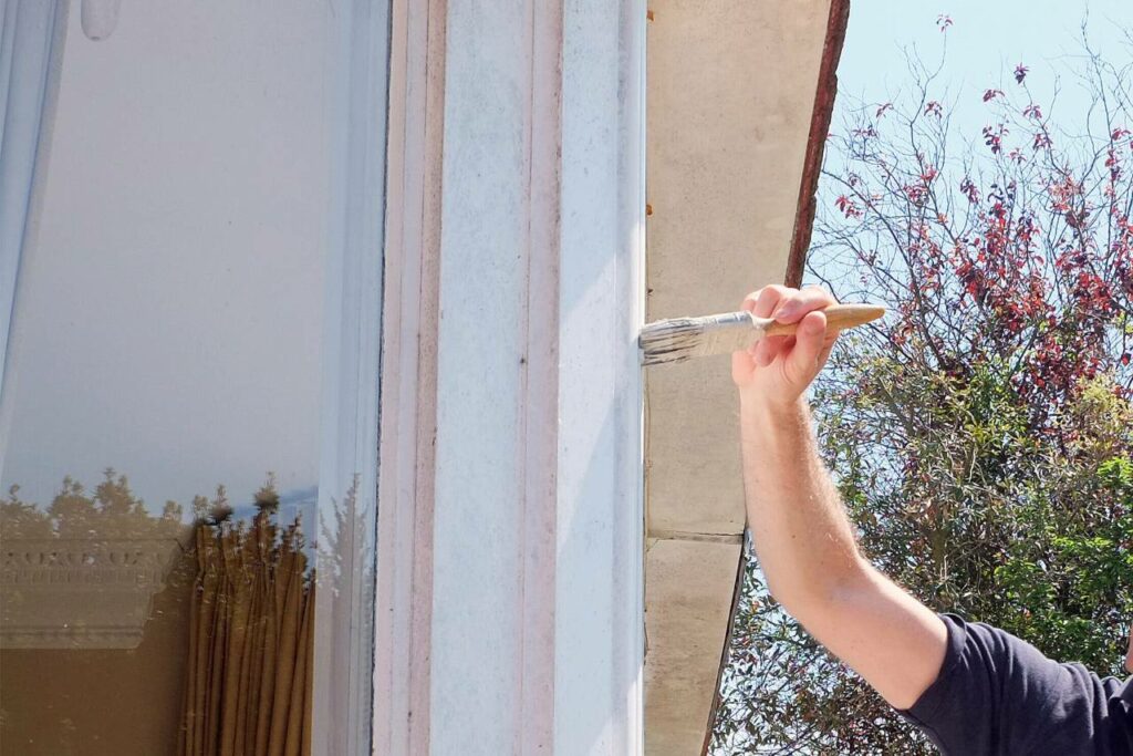Pintar marco de la ventana