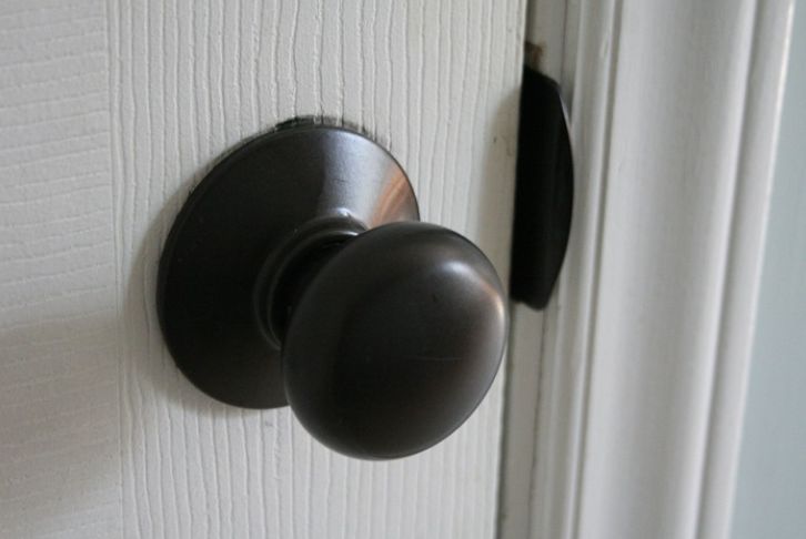 Pomo de puerta pintado