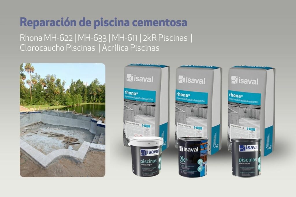 Soluciones para la reparación de piscina cementosa