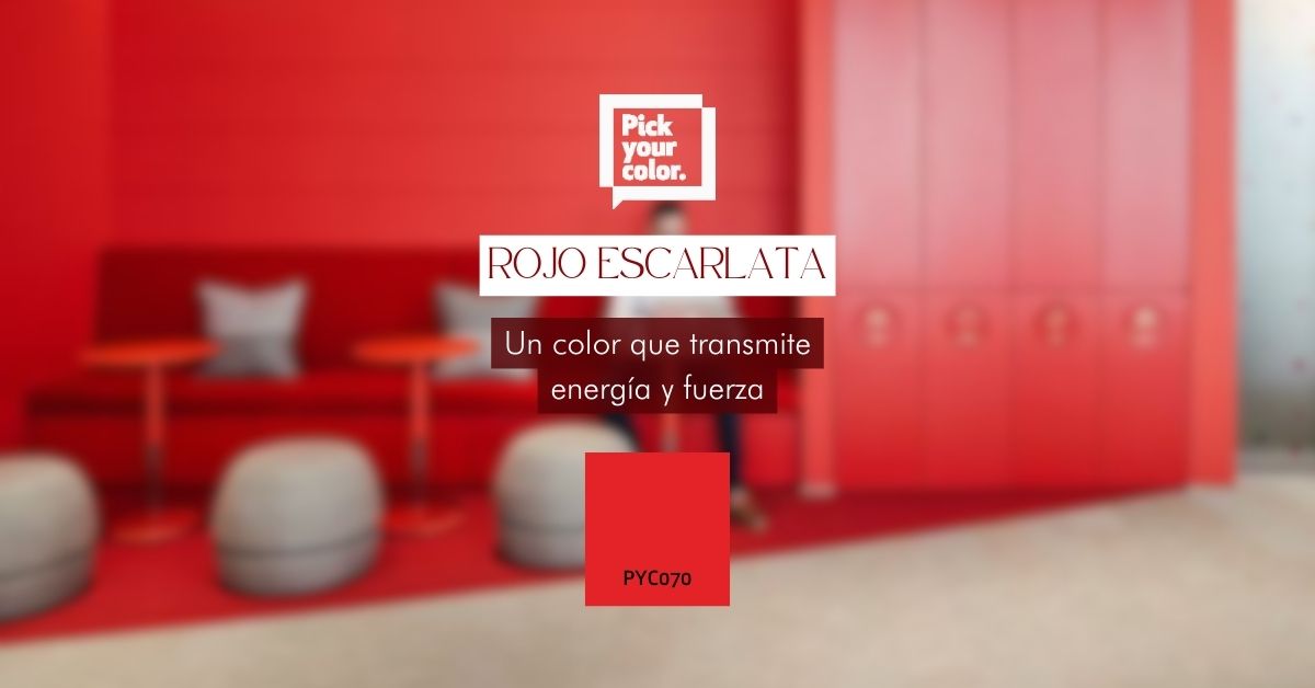 Rojo escarlata, un color que transmite energía y fuerza • Isaval