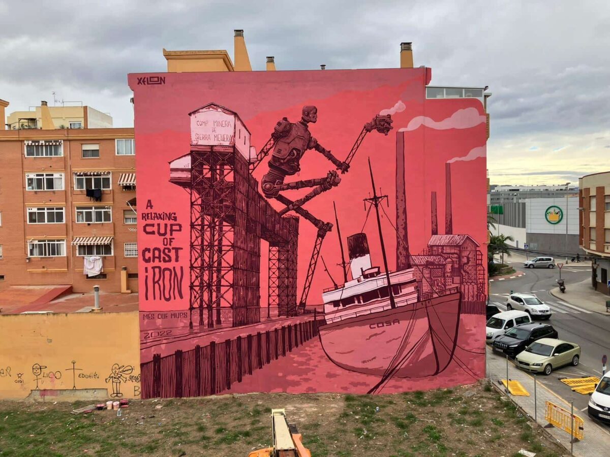 Entrevista | Xèlon XLF, creador de uno de los mejores murales del mundo en 2022 con pinturas de Isaval